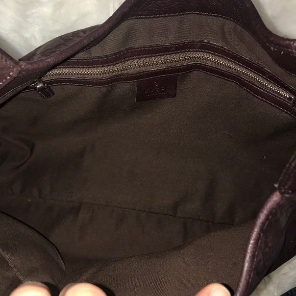 GUCCI guccissima Brown leather purse authentic bag - Picture 7 of 8